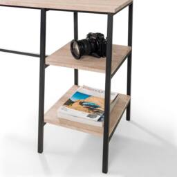 Cheshire Signature Camden Desk in Black & Sonoma Oak - thumbnail 5