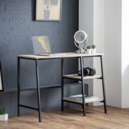 Cheshire Signature Camden Desk in Black & Sonoma Oak - thumbnail 3