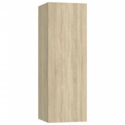Berkfield Home 4 Piece TV Cabinet Set Sonoma Oak Engineered Wood in Brown - thumbnail 6