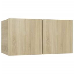 Berkfield Home 4 Piece TV Cabinet Set Sonoma Oak Engineered Wood in Brown - thumbnail 4