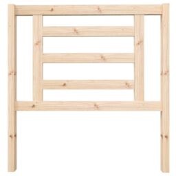 Berkfield Home Bed Headboard 96x4x100 cm Solid Wood Pine in Brown - Size: 96 x 4 x 100 cm - thumbnail 3