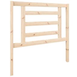 Berkfield Home Bed Headboard 96x4x100 cm Solid Wood Pine in Brown - Size: 96 x 4 x 100 cm - thumbnail 2