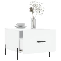Berkfield Home Coffee Tables 2 pcs White 50x50x40 cm Engineered Wood - Size: 50 x 50 x 40 cm - thumbnail 4