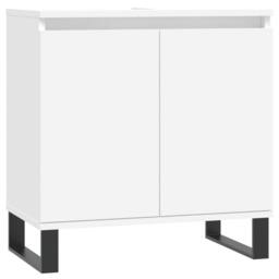 Berkfield Home 3 Piece Bathroom Cabinet Set White Engineered Wood - thumbnail 5