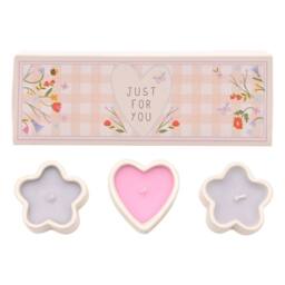 Love Life Sentiment Gift Set Of 3 Mini Candles - Just For You - thumbnail 2