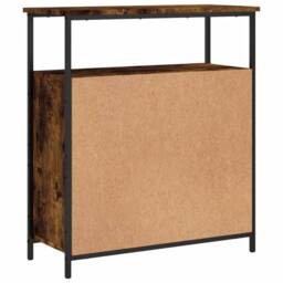Berkfield Home Sideboard Smoked Oak 70x30x80 cm Engineered Wood in Brown - Size: 70 x 30 x 80 cm - thumbnail 8