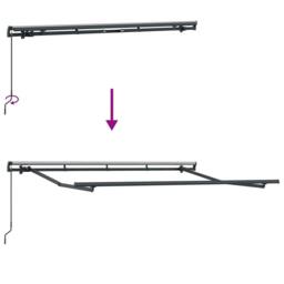 Berkfield Home Retractable Awning Manual Cream & Anthracite 3 x 2 m - thumbnail 9