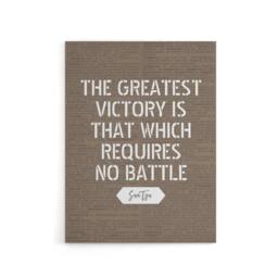 "Artery8 Inspirational Quote Sun Tzu Canvas Wall Art Print in Brown - Size: W18"" x H24""" - thumbnail 1