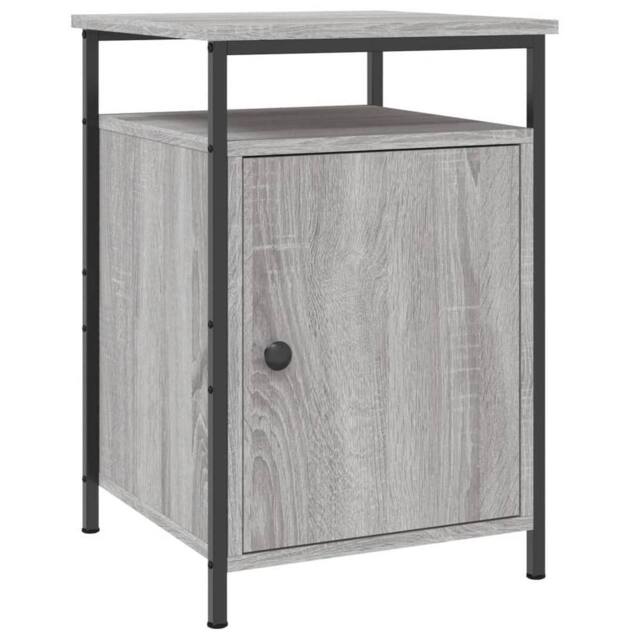 Berkfield Home Durable Bedside Cabinets 2 pcs Grey Sonoma 40x42x60 cm Engineered Wood - Size: 40 x 42 x 60 cm - image 1