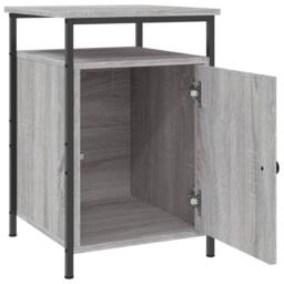 Berkfield Home Durable Bedside Cabinets 2 pcs Grey Sonoma 40x42x60 cm Engineered Wood - Size: 40 x 42 x 60 cm - thumbnail 6