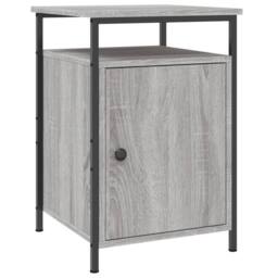 Berkfield Home Durable Bedside Cabinets 2 pcs Grey Sonoma 40x42x60 cm Engineered Wood - Size: 40 x 42 x 60 cm - thumbnail 1