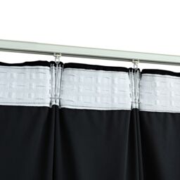 Berkfield Home Blackout Curtains 2 pcs with Hooks Velvet Black 140x245 cm - thumbnail 4