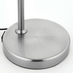 Loops Adjustable Neck Desk Lamp Satin Nickel Industrial Metal Shade Table Work Light in Metallics - thumbnail 4