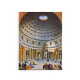 "Artery8 Panini Interior Of The Pantheon Rome Canvas Wall Art Print - Size: W18"" x H24""" - thumbnail 1