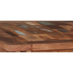 Indian Hub Coastal Small Dining Table - Wood - L85 x W88 x H76 cm in Brown - thumbnail 2