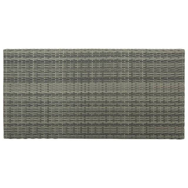 Berkfield Home Elegant 5 Piece Garden Bar Set with Cushions Poly Rattan Grey - image 1