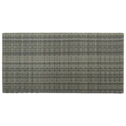 Berkfield Home Elegant 5 Piece Garden Bar Set with Cushions Poly Rattan Grey - thumbnail 1