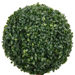 Berkfield Home Artificial Boxwood Plant with Pot Ball Shaped Green 119 cm - thumbnail 3