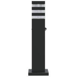 Berkfield Home Outdoor Floor Lamp with Sensor Black 50 cm Aluminium - thumbnail 5