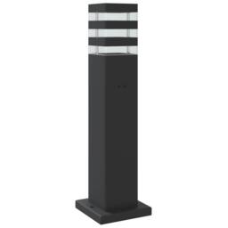 Berkfield Home Outdoor Floor Lamp with Sensor Black 50 cm Aluminium - thumbnail 6