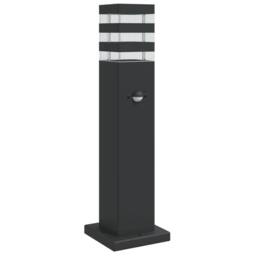 Berkfield Home Outdoor Floor Lamp with Sensor Black 50 cm Aluminium - thumbnail 2