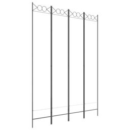 Berkfield Home 4-Panel Room Divider White 160x220 cm Fabric - thumbnail 2