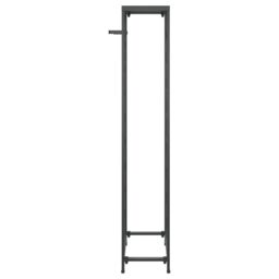 Berkfield Home Wine Rack for 27 Bottles Black 34x18x100 cm Wrought Iron - Size: 34 x 18 x 100 cm - thumbnail 4