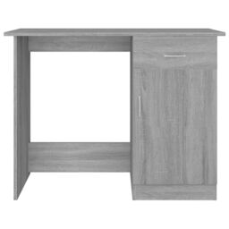 Berkfield Home Desk Grey Sonoma 100x50x76 cm Engineered Wood - Size: 100 x 50 x 76 cm - thumbnail 6