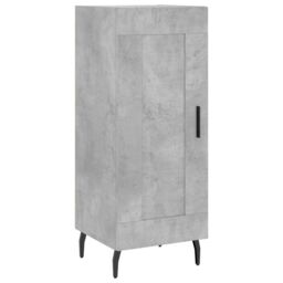 Berkfield Home Highboard Concrete Grey 34.5x34x180 cm Engineered Wood - thumbnail 5