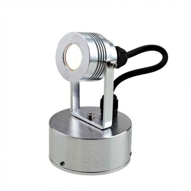 Netlighting Elite Outdoor Small Spotlight Wall Fitting Anodised Aluminium IP54 in Grey