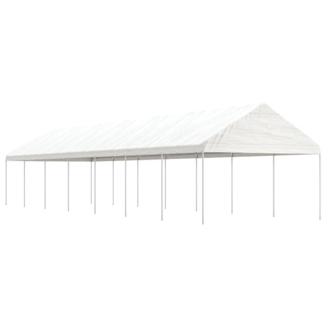Berkfield Home Gazebo with Roof White 15.61x4.08x3.22 m Polyethylene - image 1