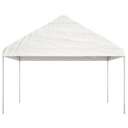 Berkfield Home Gazebo with Roof White 15.61x4.08x3.22 m Polyethylene - thumbnail 3
