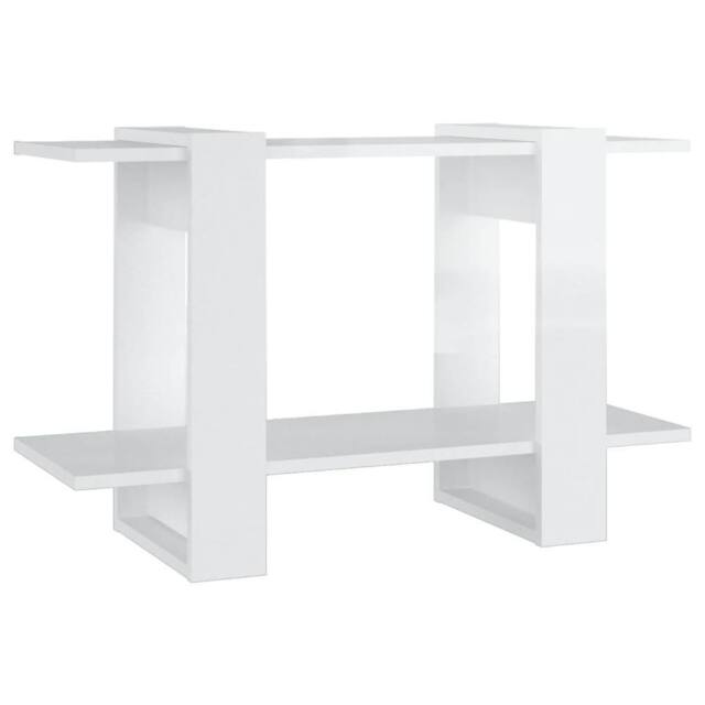 Berkfield Home Book Cabinet/Room Divider High Gloss White 80x30x51 cm - Size: 80 x 30 x 51 cm - image 1