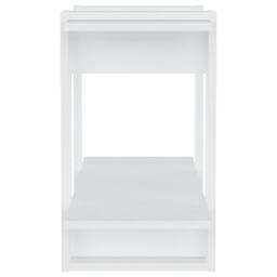 Berkfield Home Book Cabinet/Room Divider High Gloss White 80x30x51 cm - Size: 80 x 30 x 51 cm - thumbnail 6