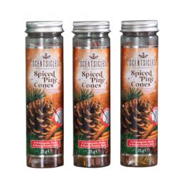 Samuel Alexander 3 Packs of 25g Spiced Pine Cones Scented Christmas Scentsicles with Hanging Hooks - thumbnail 7