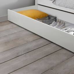 Nöa and Nani Hanna Triple Bunk Bed with Flo Pull Out Trundle in White - Size: Single - thumbnail 7