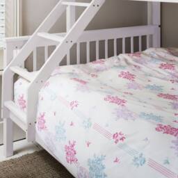 Nöa and Nani Hanna Triple Bunk Bed with Flo Pull Out Trundle in White - Size: Single - thumbnail 3