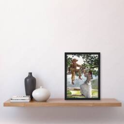 Artery8 On the Fence Children Portrait Winslow Homer Framed Wall Art Print - Size: A4 - thumbnail 4
