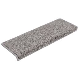 Berkfield Home Carpet Stair Treads 15 pcs 65x21x4 cm Grey - Size: Medium - thumbnail 3