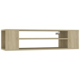 Berkfield Home Hanging TV Cabinet Sonoma Oak 100x30x26.5 cm Engineered Wood in Brown - thumbnail 2
