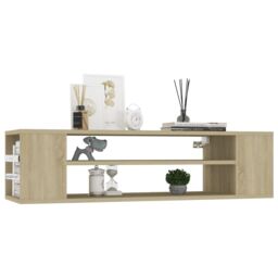 Berkfield Home Hanging TV Cabinet Sonoma Oak 100x30x26.5 cm Engineered Wood in Brown - thumbnail 3
