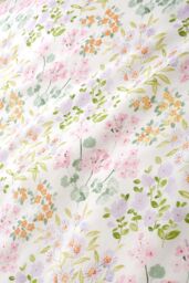 Dreams & Drapes 'Edith' Easy Care Ditsy Floral Print Duvet Cover Set in Lilac - Size: King - thumbnail 3