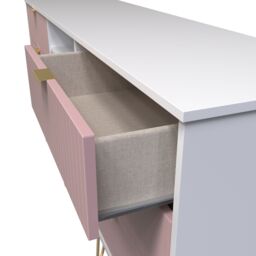 Ready Assembled 2 U Bexley 6 Drawer Sideboard (Ready Assembled) in Pink - thumbnail 5