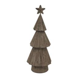 Lemon Pavilion Furniture and Decor Rustic Bough Christmas Tree with Star - Metal - L6xW8xH23 cm in Brown - thumbnail 2