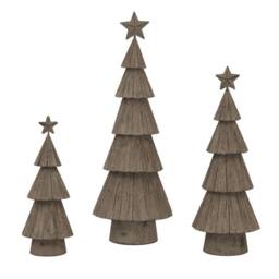Lemon Pavilion Furniture and Decor Rustic Bough Christmas Tree with Star - Metal - L6xW8xH23 cm in Brown - thumbnail 3