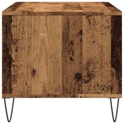 Berkfield Home Coffee Table Old Wood 90x49x45 cm Engineered Wood in Brown - Size: 90 x 49 x 45 cm - thumbnail 6