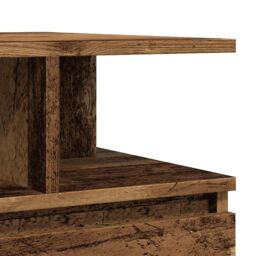 Berkfield Home Coffee Table Old Wood 90x49x45 cm Engineered Wood in Brown - Size: 90 x 49 x 45 cm - thumbnail 8