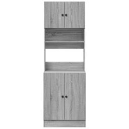 Berkfield Home Kitchen Cabinet Grey Sonoma 60x50x180 cm Engineered Wood - Size: 60 x 50 x 180 cm - thumbnail 4
