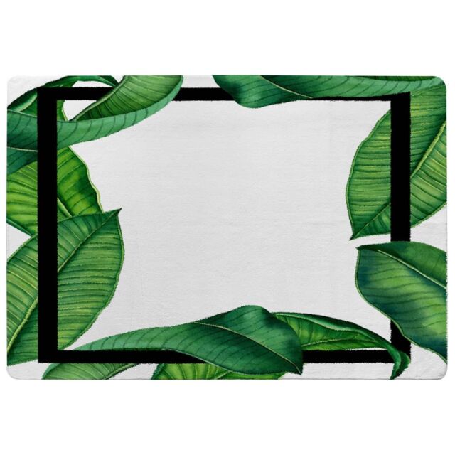 Benjamin Tate Design Botanical & Black Border Designer Rug in Natural - Size: Large - image 1