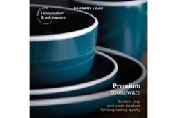 Barbary & Oak Nattura 16 Piece Dinner Set Agave in Teal - thumbnail 3